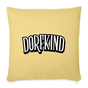 dorfkind - Sofakissenbezug 45 x 45 cm - Hellgelb - Vorne