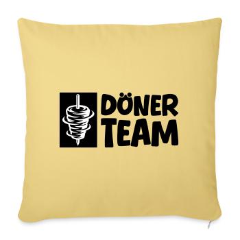 Döner Team - Sofakissenbezug 45 x 45 cm - Hellgelb - Vorne