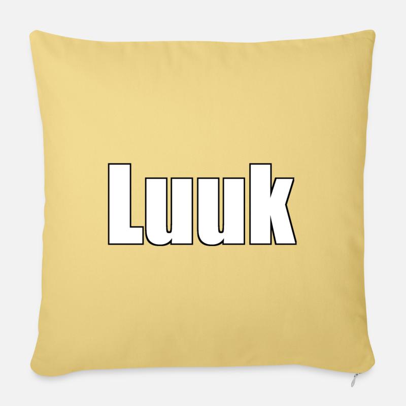 Luuk | - Sofakissenbezug 45 x 45 cm - Hellgelb
