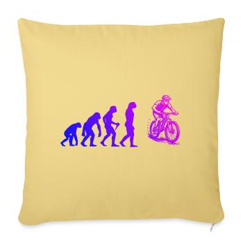 Conception simple et intemporelle du VTT - Housse de coussin décorative 45 x 45 cm - jaune délavé - Devant