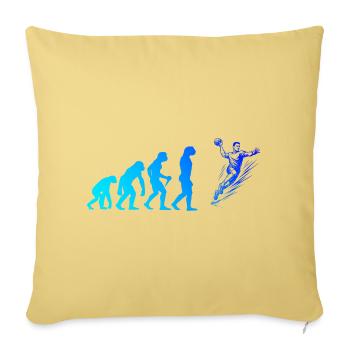 Œuvres propres de handball pour le handball masculin - Housse de coussin décorative 45 x 45 cm - jaune délavé - Devant