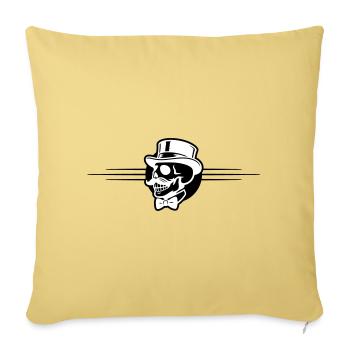 Groom Skeleton - Sofa pillowcase 17,3'' x 17,3'' (45 x 45 cm) - washed yellow - Front