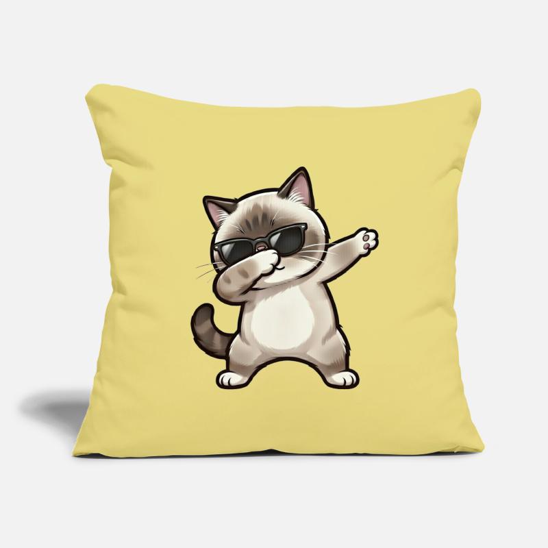 Dabbing Ragdoll Cat Sofa pillowcase 17,3'' x 17,3'' (45 x 45 cm)