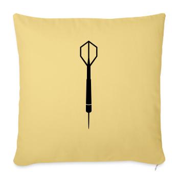 Dart - Housse de coussin décorative 45 x 45 cm - jaune délavé - Devant