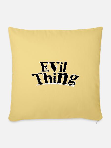 Evil thing - Sofakissenbezug 45 x 45 cm - Hellgelb