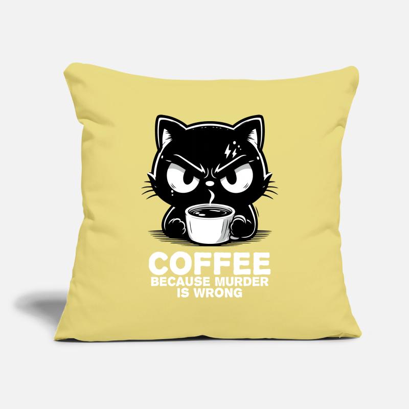 Murder is wrong (dark) Sofa pillowcase 17,3'' x 17,3'' (45 x 45 cm)