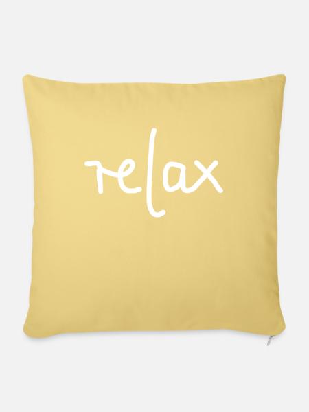 relax 1 - Sofakissenbezug 45 x 45 cm - Hellgelb