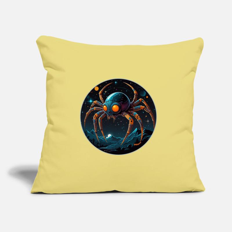 Araignée de l’espace dans l’espace en orbite Housse de coussin décorative 45 x 45 cm