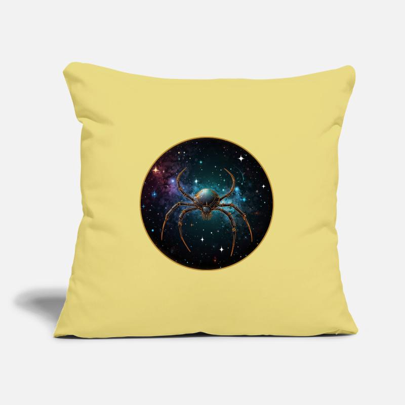 Araignée de l’espace dans l’espace en orbite Housse de coussin décorative 45 x 45 cm