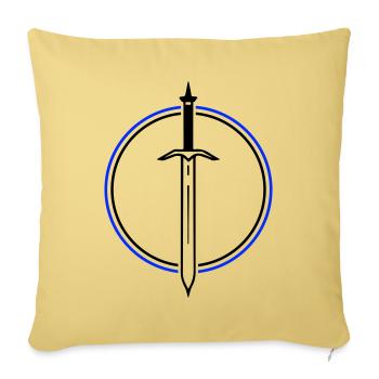 Schwert Icon - Sofakissenbezug 45 x 45 cm - Hellgelb - Vorne