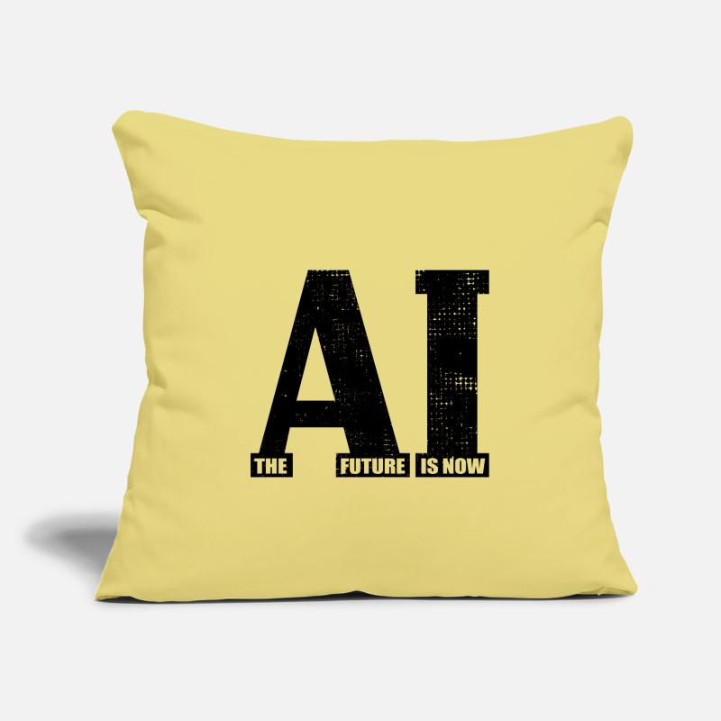 Artificial Intelligence - AI - The future is now Sofa pillowcase 17,3'' x 17,3'' (45 x 45 cm)