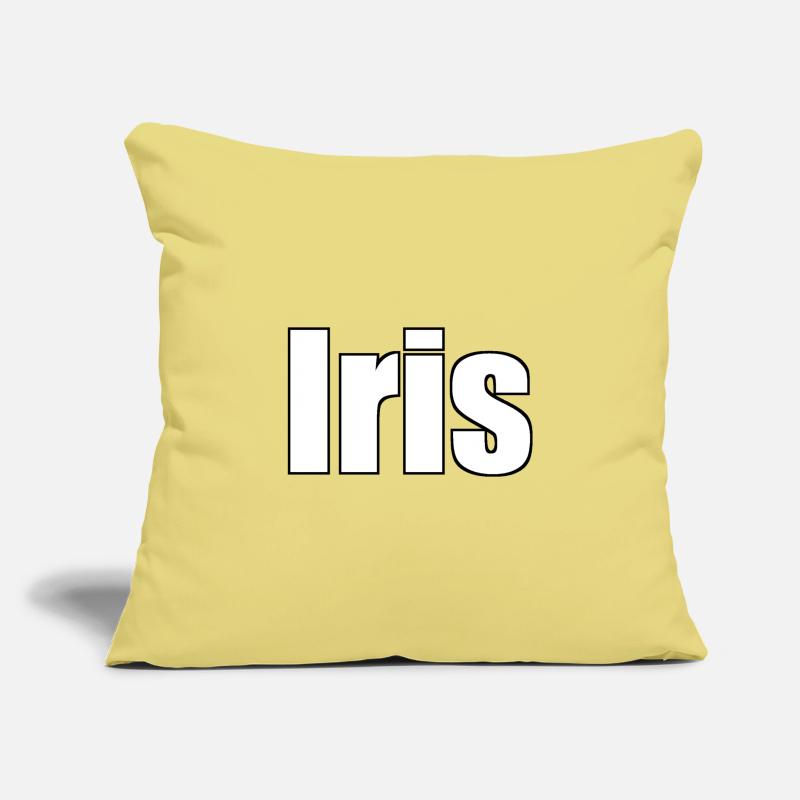 Iris Housse de coussin décorative 45 x 45 cm