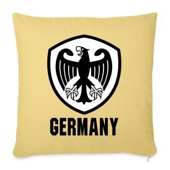 Federal Eagle Coat of Arms Germany - Sofa pillowcase 17,3'' x 17,3'' (45 x 45 cm) - washed yellow - Front