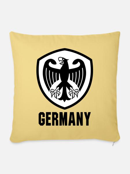 Bundesadler Wappen Germany - Sofakissenbezug 45 x 45 cm - Hellgelb