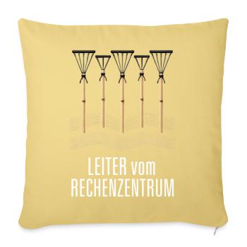 Leiter vom Rechenzentrum Gartenoutfit Gartenarbeit - Sofakissenbezug 45 x 45 cm - Hellgelb - Vorne