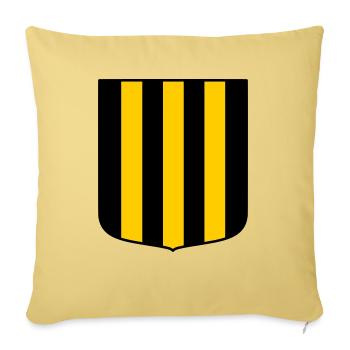 Rodent land - Sofa pillowcase 17,3'' x 17,3'' (45 x 45 cm) - washed yellow - Front