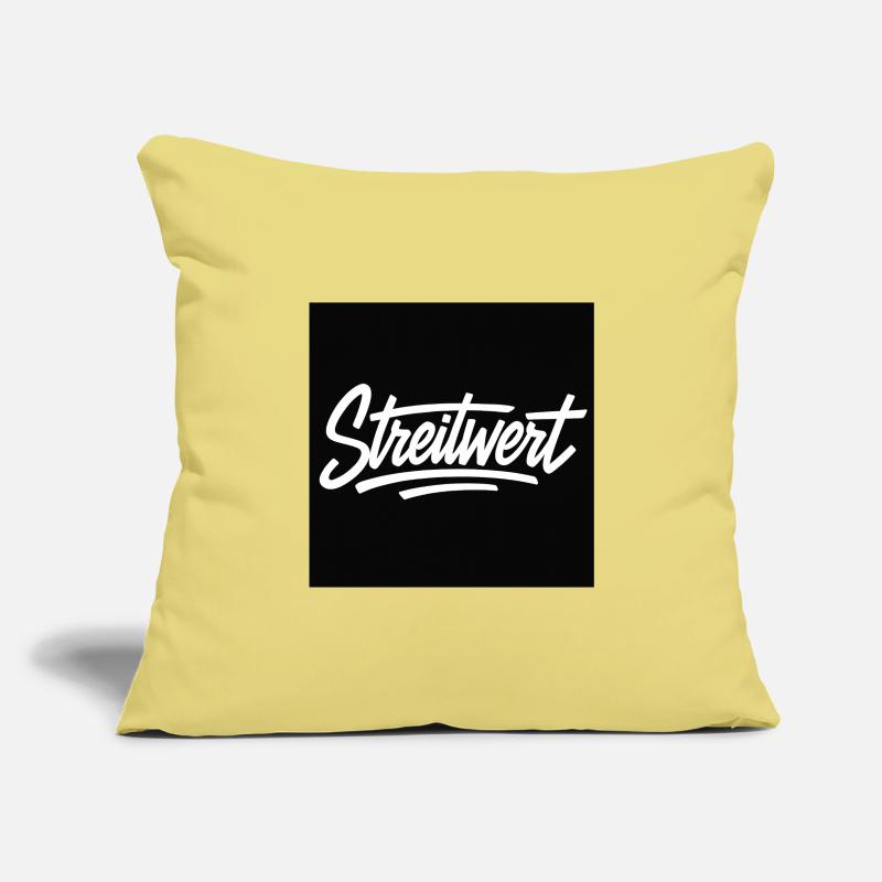 Logo Contested Script Noir Housse de coussin décorative 45 x 45 cm