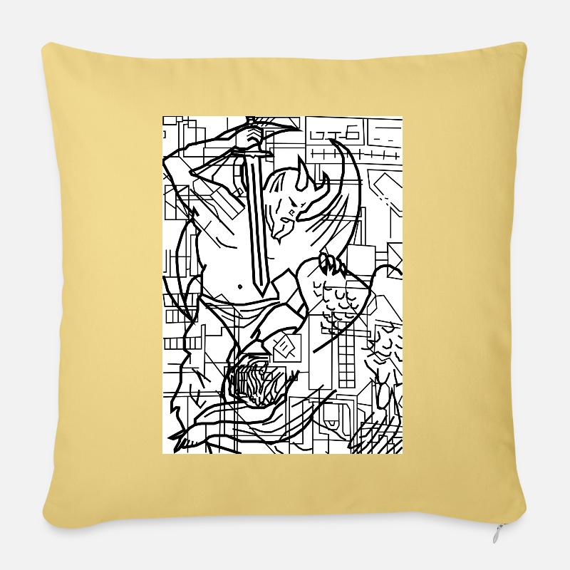 Prison Break Michael Scofield Tattoo - Sofakissenbezug 45 x 45 cm - Hellgelb