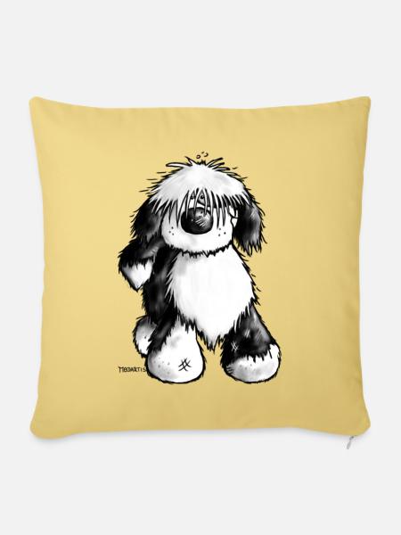 Tibet Terrier - Hund - Sofakissenbezug 45 x 45 cm - Hellgelb