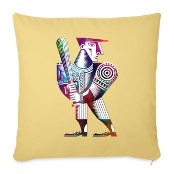 Baseballspieler - Sofakissenbezug 45 x 45 cm - Hellgelb - Vorne