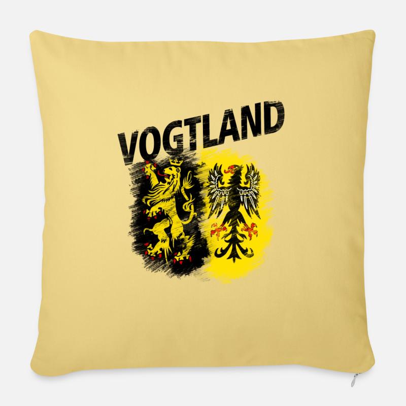 Vogtland - Sofakissenbezug 45 x 45 cm - Hellgelb