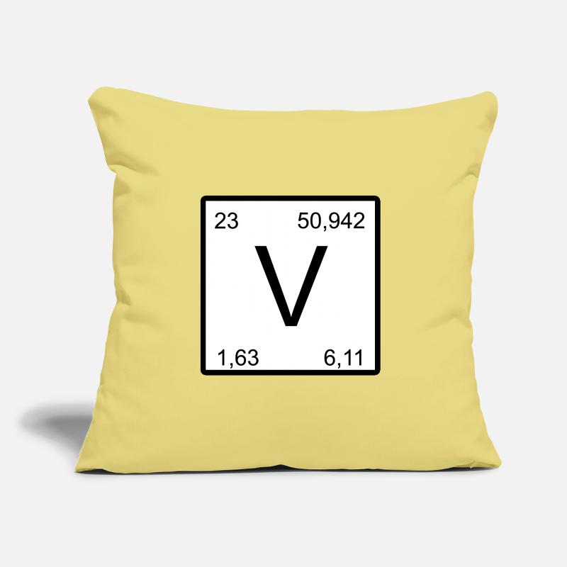 Vanadium V-Element Conception Housse de coussin décorative 45 x 45 cm