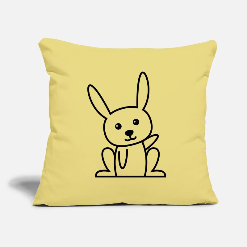 Rabbit Comic Animal Sofa pillowcase 17,3'' x 17,3'' (45 x 45 cm)