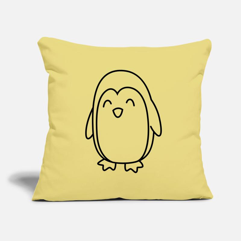 Pinguin Comic Tier Sofakissenbezug 45 x 45 cm