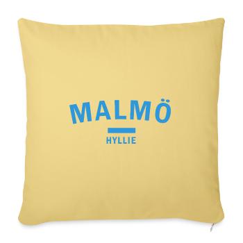 Horizon coloré de la ville de Malmö Hyllie - Housse de coussin décorative 45 x 45 cm - jaune délavé - Devant