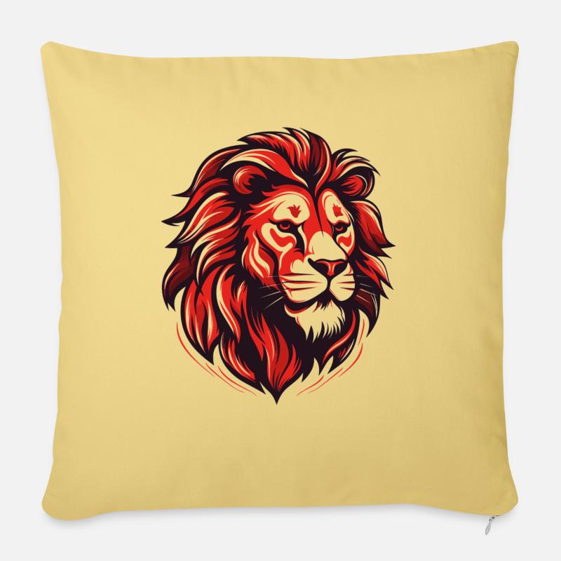 Red Lion from Luxemburg - Sofakissenbezug 45 x 45 cm - Hellgelb