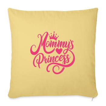 Mama´s Prinzessin! - Sofakissenbezug 45 x 45 cm - Hellgelb - Vorne