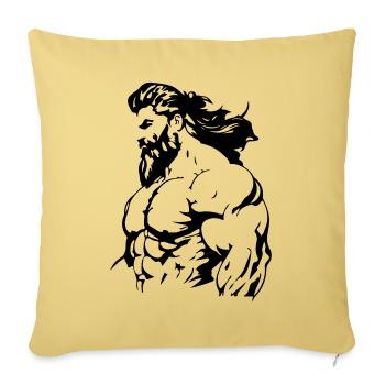 Bodybuilder Muscles Fitness Biceps - Sofa pillowcase 17,3'' x 17,3'' (45 x 45 cm) - washed yellow - Front