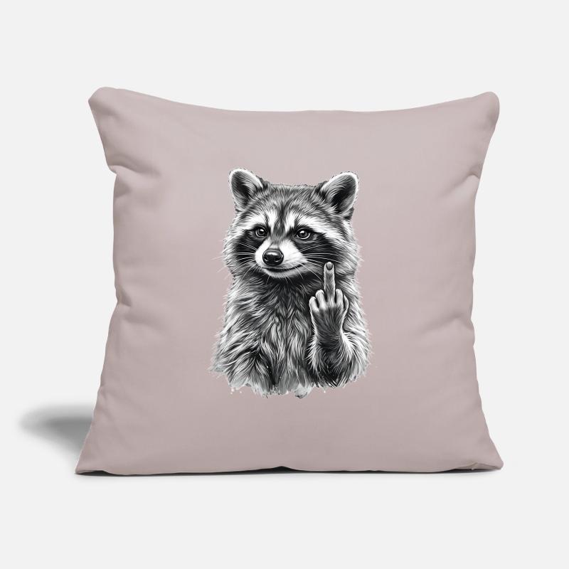 grumpy raccoon Sofa pillowcase 17,3'' x 17,3'' (45 x 45 cm)