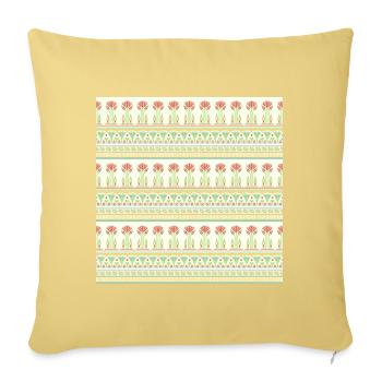 EGYPTIAN Pattern I - Sofa pillowcase 17,3'' x 17,3'' (45 x 45 cm) - washed yellow - Front