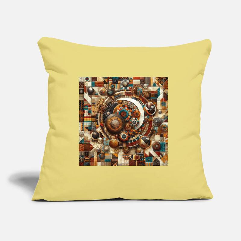 Afro style celestial patterns Sofa pillowcase 17,3'' x 17,3'' (45 x 45 cm)
