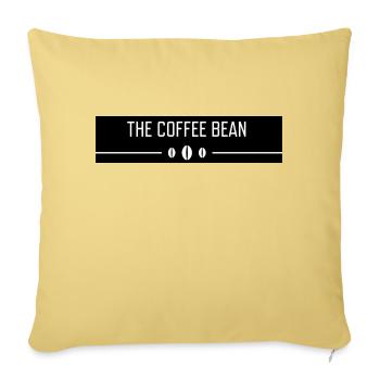The Coffee Bean slogan - Sofa pillowcase 17,3'' x 17,3'' (45 x 45 cm) - washed yellow - Front