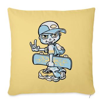 Skater boy flex - Sofakissenbezug 45 x 45 cm - Hellgelb - Vorne