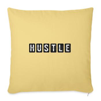 Hustle - Sofa pillowcase 17,3'' x 17,3'' (45 x 45 cm) - washed yellow - Front