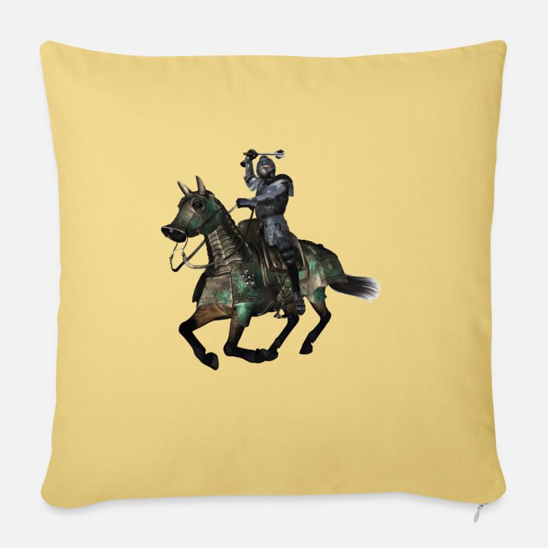 Ritter - Sofakissenbezug 45 x 45 cm - Hellgelb