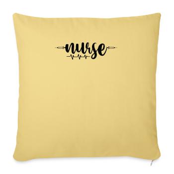 Nurse - Sofa pillowcase 17,3'' x 17,3'' (45 x 45 cm) - washed yellow - Front