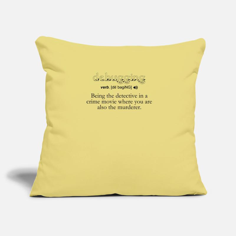 Debugging Definition - Computer Science Programmer Sofa pillowcase 17,3'' x 17,3'' (45 x 45 cm)