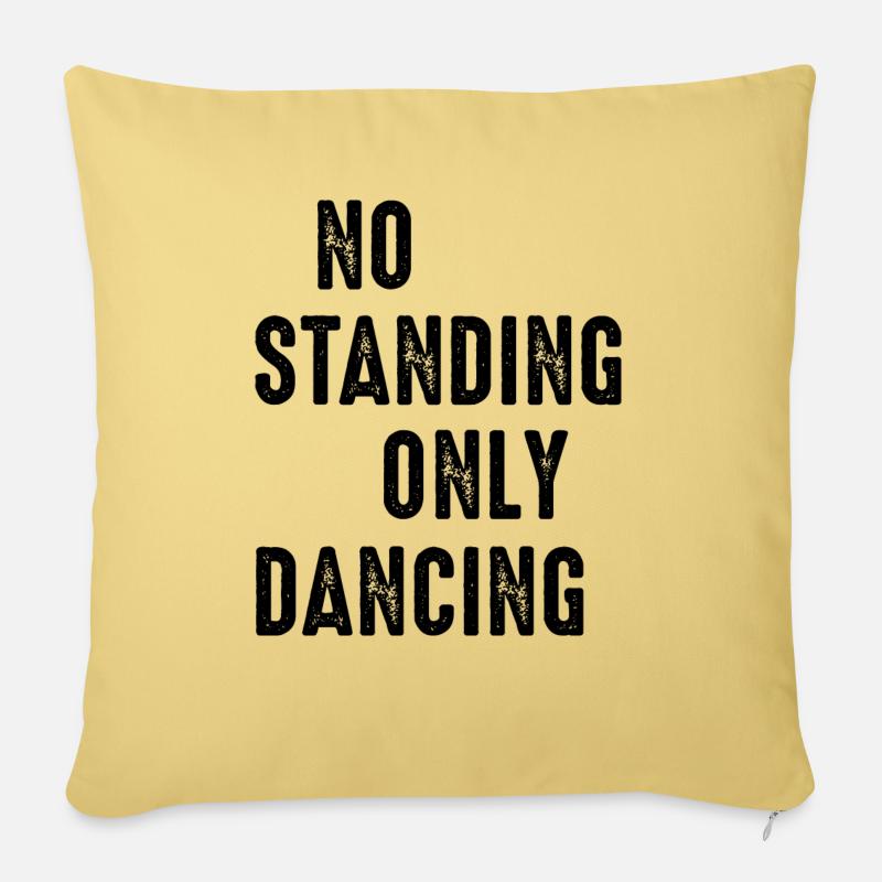 Dancing Dance Music - Sofakissenbezug 45 x 45 cm - Hellgelb