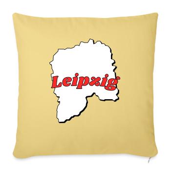 Leipzig - Sofakissenbezug 45 x 45 cm - Hellgelb - Vorne