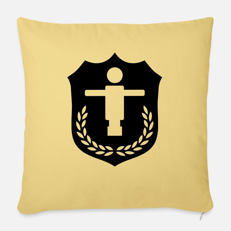 Kicker Wappen - Sofakissenbezug 45 x 45 cm - Hellgelb