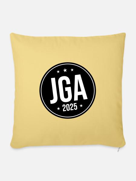 Jga 2025 Junggesellen Abschied - Sofakissenbezug 45 x 45 cm - Hellgelb