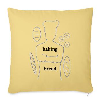 Baking Bread - Sofakissenbezug 45 x 45 cm - Hellgelb - Vorne