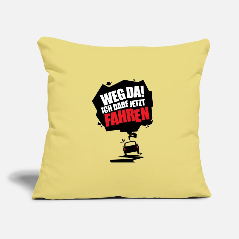 Fahranfänger Geschenk Tshirt Sofakissenbezug 45 x 45 cm