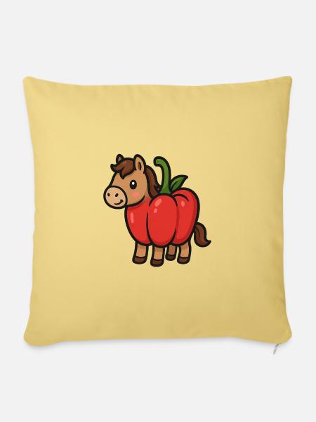 Pepper-Pony - Sofakissenbezug 45 x 45 cm - Hellgelb