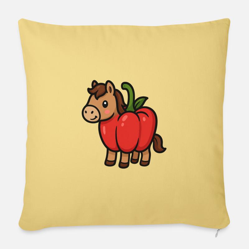 Pepper-Pony - Sofakissenbezug 45 x 45 cm - Hellgelb