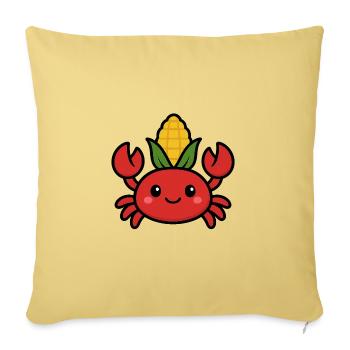 Corncrab - Sofakissenbezug 45 x 45 cm - Hellgelb - Vorne